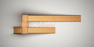 Зимняя горка Савушка Зима Wood-9